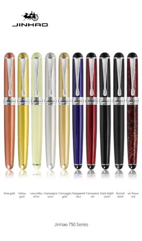 Нова многоцветен художествена дръжка серия Jinhao X750 писалка може да бъде конфигуриран за фирмена химикалка с логото на