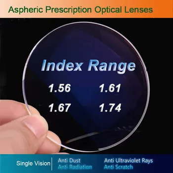 Оптични Очила с един Зрението, Предписани Лещи за Късогледство/Далекогледство/Пресбиопия, Очила CR-39, Полимерни Лещи С Покритие