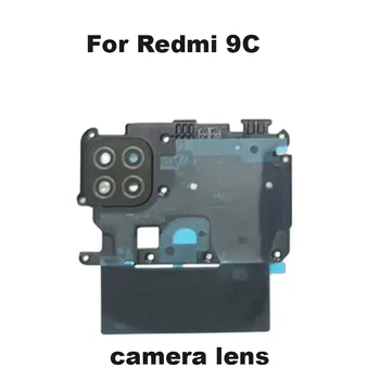 За Xiaomi Redmi 9C Задния Капак на Отделението за батерията Стъкло Корпус от Задната Врата Калъф Панел С Обектива на Камерата Нов M2006C3MG M2006C3MT 1