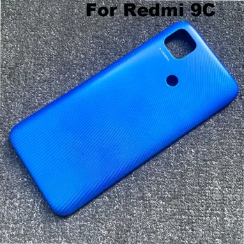 За Xiaomi Redmi 9C Задния Капак на Отделението за батерията Стъкло Корпус от Задната Врата Калъф Панел С Обектива на Камерата Нов M2006C3MG M2006C3MT 2