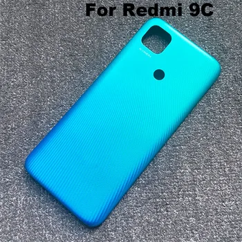 За Xiaomi Redmi 9C Задния Капак на Отделението за батерията Стъкло Корпус от Задната Врата Калъф Панел С Обектива на Камерата Нов M2006C3MG M2006C3MT 4