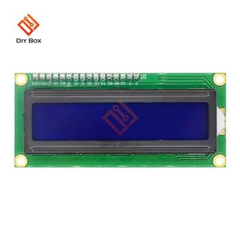 LCD1602 1602 LCD модул Син Екран 16x2 Знаков LCD дисплей PCF8574T PCF8574 IIC I2C Интерфейс 5 За Arduino 0