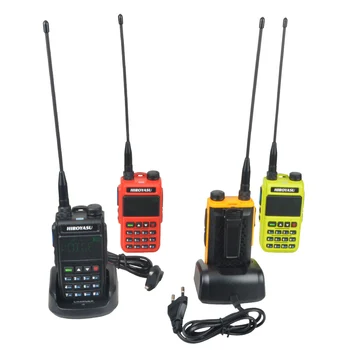 Hiroyasu UV-5118 118-660 Mhz Air Band AM FM, VHF Морска Полнодиапазонный Любител Шунка Преносима Радиостанция Радио Скенер NOAA изглаждат време на Канал 1