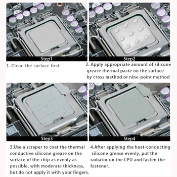 HY-P13 13,4 W/m-k 2 g Силиконова Термопаста Теплопередающая лубрикант Радиатор Процесор Чипсет на GPU Охлаждащ спринцовка за лаптоп 4