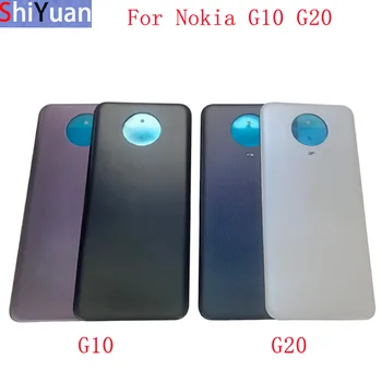 Делото на Отделението за батерията Задната Врата на Корпуса Калъф За Nokia G10 G20 Капак на Отделението за батерията със Самозалепваща Стикер резервни Части За Ремонт на