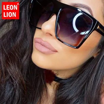 LeonLion Извънгабаритни Квадратни Слънчеви Очила Дамски 2021 Слънчеви Очила за Жени/Мъже Луксозни Дизайнерски Слънчеви Очила Дамски Gafas De Sol Mujer