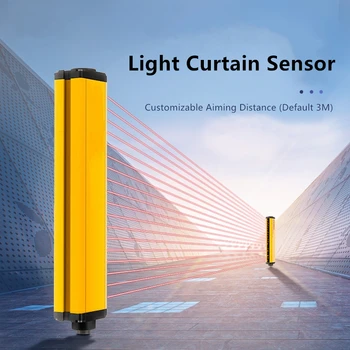 Сензор светещи воали Защитно устройство за защита на Височина 490 мм Разстояние от 10 мм 50 Греди Защитна Решетка Защитно Устройство Потребителско 24 NPN