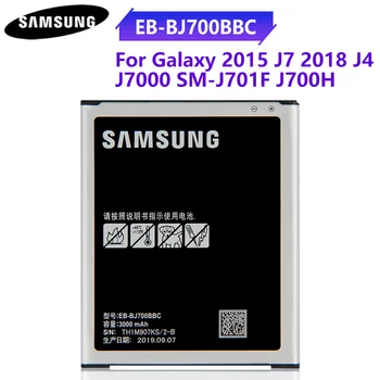 Оригинална батерия EB-BJ700BBC EB-BJ700CBC EB-BJ700CBE За Samsung GALAXY J7 J700F J7008 J7009 SM-J700H/DS J4 2018 SM-J700M 3000mA