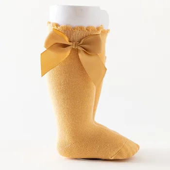 Чорапи за малки момичета, Есента Чорапи до Коляното с Голям нос за Деца, Дълги Меки Сладки Детски Коледни Чорапи, Памучни Червени Чорапи за Новородените 0-5 -7 години 2