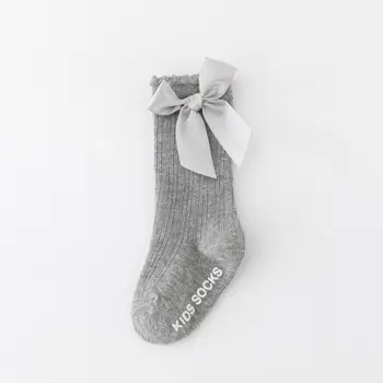 Чорапи за малки момичета, Есента Чорапи до Коляното с Голям нос за Деца, Дълги Меки Сладки Детски Коледни Чорапи, Памучни Червени Чорапи за Новородените 0-5 -7 години 3