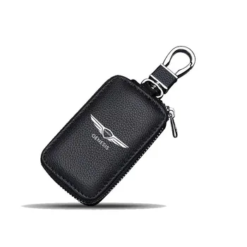 Кожен Калъф За Ключове на Автомобила Калъф За Дистанционно Ключ автоаксесоари За Hyundai GENESIS g80 g70 g90 gv80 0