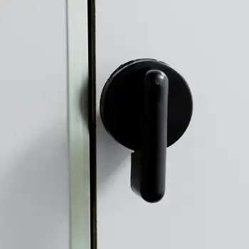 Баня Обществена Тоалетна Найлон Пластмасова Дръжка Разделяне Черен Led Заключване Автоматично Заключване На Вратите 1