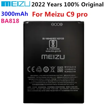 2022 100% Оригинални Висококачествени 3000 mah BA818 Батерия За Meizu C9 pro Батерия за Мобилен Телефон Сменяеми Батерии Bateria