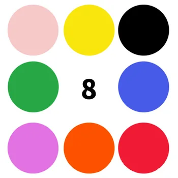 100-500 бр. Цветен етикет 1 инч цветен код точка на стикер с надпис love 8 различни цветни канцеларски етикети 4