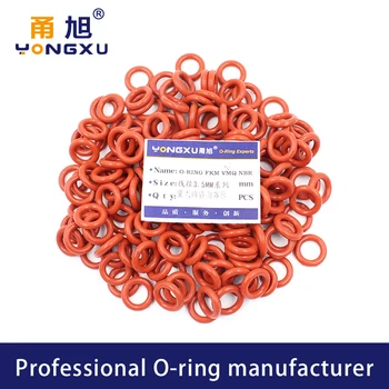 10 бр./лот, червено силиконово о-пръстен, силикон/VMQ CS3.5 мм, дебелина на OD17 * 3,5 мм, о-пръстен, гумени уплътнители, Водоустойчив уплътнител за миене 2