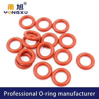 10 бр./лот, червено силиконово о-пръстен, силикон/VMQ CS3.5 мм, дебелина на OD17 * 3,5 мм, о-пръстен, гумени уплътнители, Водоустойчив уплътнител за миене 3