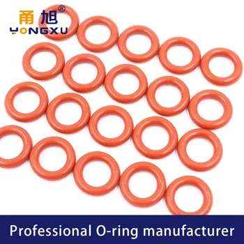 10 бр./лот, червено силиконово о-пръстен, силикон/VMQ CS3.5 мм, дебелина на OD17 * 3,5 мм, о-пръстен, гумени уплътнители, Водоустойчив уплътнител за миене 4