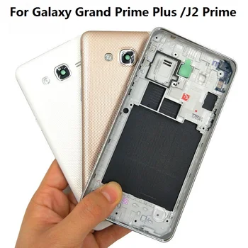За Samsung Galaxy Grand Prime Plus/J2 Prime Корпус Рамка на Предната Рамка на Шасито Страничният Бутон + Задната част на Задния Капак на Отделението за батерията G532F G532H 0