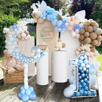Рожден ден балон щанд арка бебе душ украса през цялата сърце венец рамка лък на балони притежателя сватба подкрепа топка 