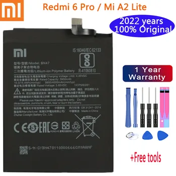 Въведете mi Оригинален 4000 ма BN47 Сменяеми батерии За Xiaomi Redmi 6 Pro/Mi A2 Lite Bateria 