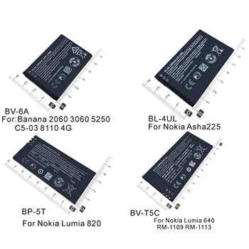 Батерия за телефона BL-4UL BP-5T BV-T5C BV-6A за Nokia Asha 225 T5C Lumia 640 RM-1073 5T 820T 4UL 6A 2060 3060 Батерия
