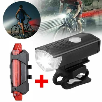 Колоездене на Велосипед, Мотоциклет Светлина USB Акумулаторна батерия за Сигурност Езда Предупреждение Мига Задна Светлина Водоустойчив Мотор Предна Задна Светлина