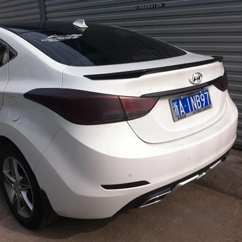 За Hyundai Elantra Спойлер 2012 2013 2014 2015 Украса на Задното Крило на Колата ABS Пластмаса Неокрашенная Грунд Заден Спойлер на Багажника