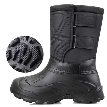 Есенно-зимни мъжки Водоустойчив Улични Зимни Обувки за мъже, предпазни Непромокаеми обувки за риболов, плюс кадифе зимни Обувки за Мъже 40-46 0