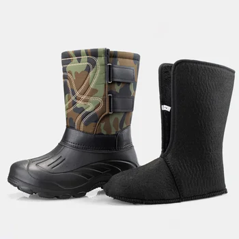 Есенно-зимни мъжки Водоустойчив Улични Зимни Обувки за мъже, предпазни Непромокаеми обувки за риболов, плюс кадифе зимни Обувки за Мъже 40-46 3