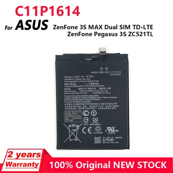 100% ZenFone Pegasus 3S MAX с две SIM-карти TD-LTE ZenFone Pegasus 3S ZC521TL 5000 ма Висок Капацитет, 100% Натурална Батерия за телефон C11P1614