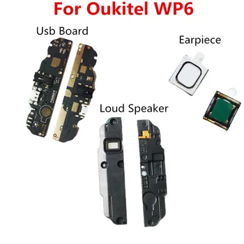 Оригиналът е За Oukitel WP6 Мобилен телефон Вграден Силен Говорител Звуков Сигнал Звънец + Слушалка Приемник + Usb Такса Включете щепсела на Зарядното Устройство