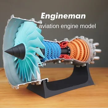 Направи си САМ Авиационен Турбовентиляторный Двигател В Събирането на Модел Авиационен Двигател В Събирането на Подвижната Модел Играчка КОМПЛЕКТ