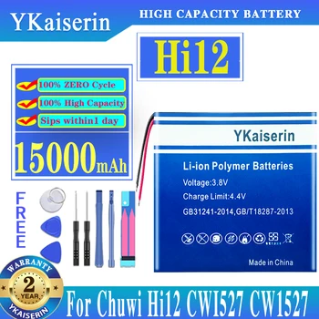 YKaiserin 15000 ма Замяна Батерия За CHUWI Hi12 Двойна Система 64G Chuwi HI10 plus HI10plus CWI527 CW1527 10,8 
