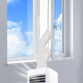 Уплътнение на прозорци за преносим въздушен Шлюз Климатик Гъвкава Тъканно оборудване запечатване Плоча, Уплътняване прозорци с цип и лепило Бързо