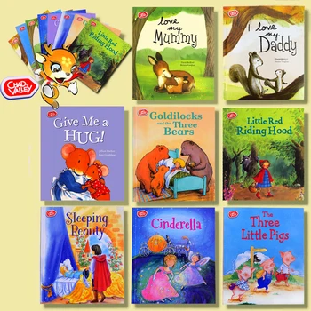 8 Книги/комплект Детски Книги за ранно обучение, Набор от детски Книги на английски Език, Образователни Играчки Монтесори за Деца, приказка на нощ
