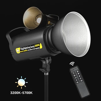 COB Led Лампа За запис на Видео, Непрекъснато Лампа 5700K, Определяне на Боуен За фото студио, Видеопортрет, Директен Потоковая Запис