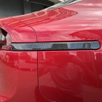 За Kia Stinger 2018-2022 Крушката На Задната Светлина Етикети Странично Украса Купето На Автомобила Защитна Лента Покритие Отзад, Изработени От Въглеродни Влакна