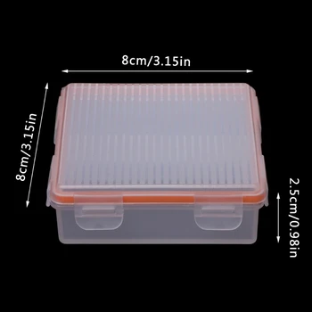 Миниый преносим ясен труден пластмасова кутия за съхранение на притежателя повод за батерии 85DD 4бр батерии 18650