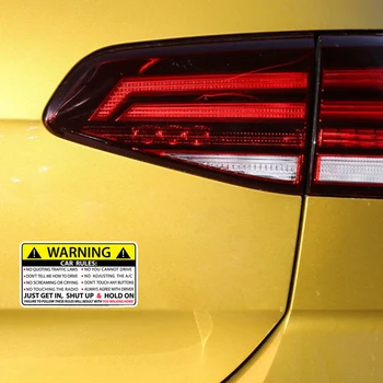 Правила за Предупреждение за Безопасността на превозното средство на Стикер-стикер за Skoda Roomster Audi Q7 R A3 Volkswagen Golf MK7 7 4