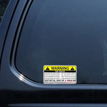 Правила за Предупреждение за Безопасността на превозното средство на Стикер-стикер за Skoda Roomster Audi Q7 R A3 Volkswagen Golf MK7 7 5