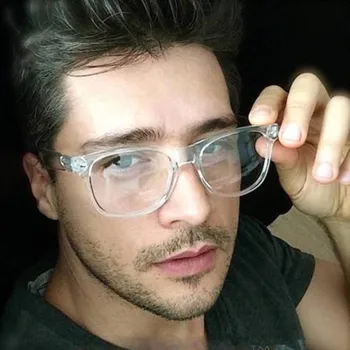 2019 Ретро мъжки Прозрачни очила с прозрачни лещи PC Comotuer Квадратни рамки за очила за жени очила за четене мъжки слънчеви Очила