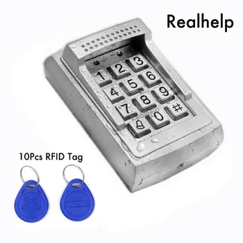Метален Корпус RFID Четец автоматично заключване на вратите достъп автономна система клавиатура 1000 потребители Безконтактен Достъп До Смарт Карти Вграден Зумер