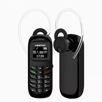 Мини мобилен телефон L8Star BM70, съвместим с Bluetooth, Универсални Безжични Слушалки, Слушалки, Dialpad, една СИМ-карта, GSM-телефони