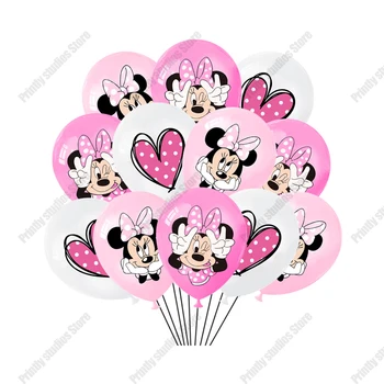 Disney Мини Маус Момиче Принцеса Фолио 32 инча Балони Розово Рожден Ден Украси Балони Детски Душ Деца Играчка Мини маус 2
