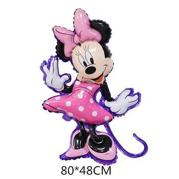 Disney Мини Маус Момиче Принцеса Фолио 32 инча Балони Розово Рожден Ден Украси Балони Детски Душ Деца Играчка Мини маус 3