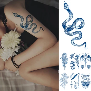 Полупостоянные Татуировки Етикети Трае 1-2 Седмици Премия Къна Временна Татуировка за Възрастни Жени, Момичета