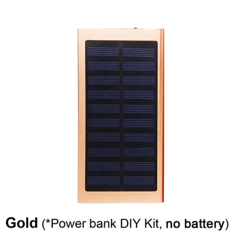 Powerbank Преносим Pover Power Bank 1 * 7566121 Слънчев Power Bank Калъф DIY Кутия с Двоен Комплект USB Зарядно Устройство За Телефон и Фенерче 4
