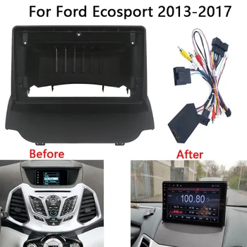 9 Инча Радиото В Автомобила На Ford Ecosport 2013-2017 Видеопанель Мултимедиен Плейър Аудио Тире 2 Din Рамка За Монтиране На Таблото Комплект