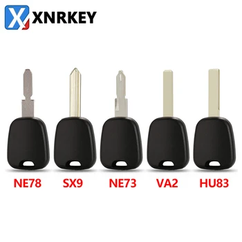 XNRKEY Автомобилен Ключ във формата на Миди Ключодържател За Citroen C2 C3 C4 е Подходящ За Peugeot 106 107 307 и 207 306 406 VA2/Hu83/SX9/Ne73 Вариант на острието на Кутията ключ