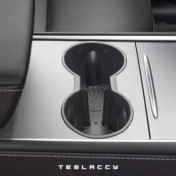 Титуляр Чаши Вода За Tesla, Модел 3 Y Аксесоари За Централната Конзола Нескользящие Водонепропускливи Нетоксични Автомобилна Стойка Без Мирис Черен Сив 2